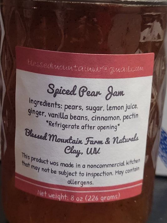 Spiced Pear Jam