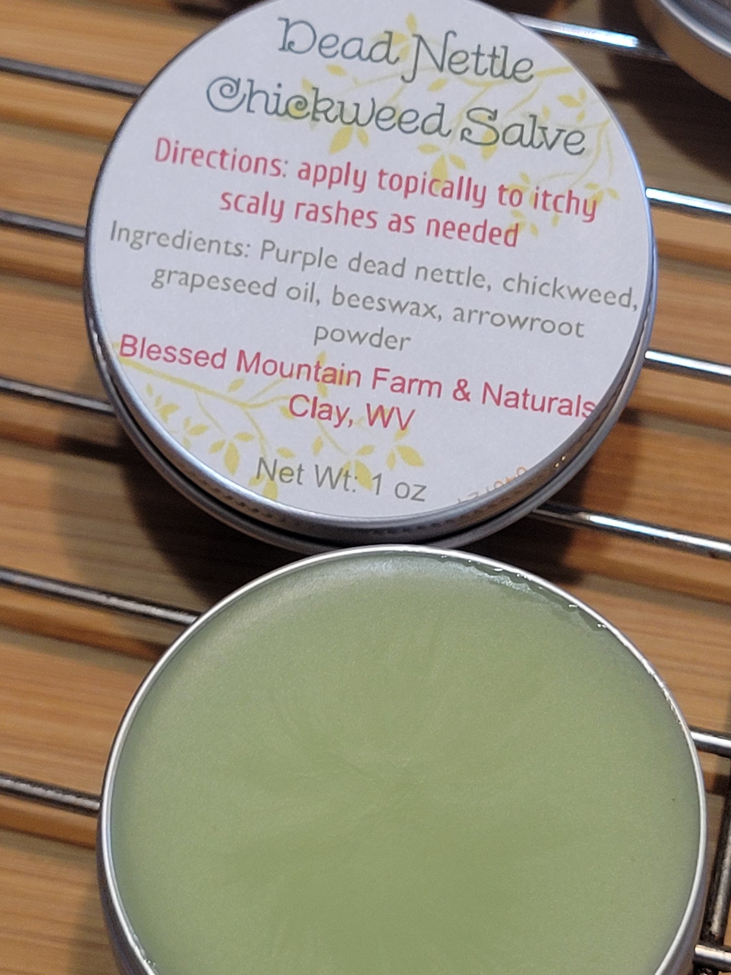 Deadnettle & chickweed salve