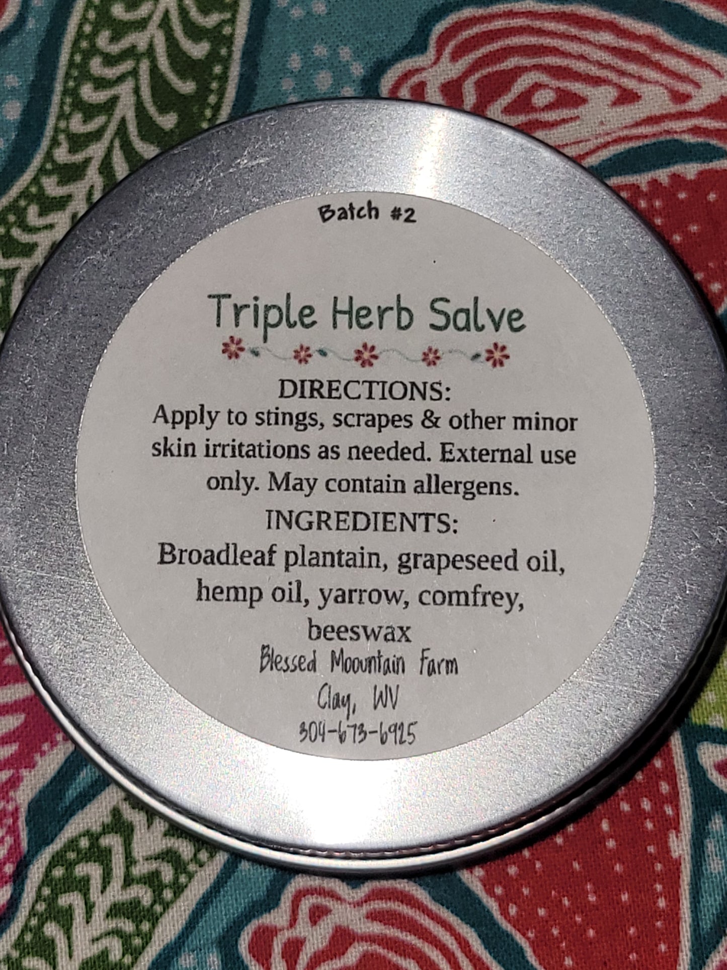 Triple Herb Salve